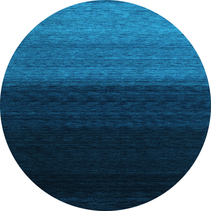 Round Machine Washable Abstract Light Blue Contemporary Rug, wshcon1785lblu