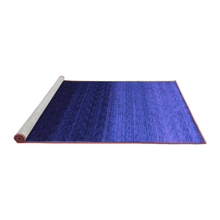 Sideview of Machine Washable Abstract Purple Contemporary Area Rugs, wshcon1785pur