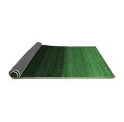 Sideview of Abstract Emerald Green Contemporary Rug, con1785emgrn