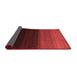 Abstract Red Contemporary Area Rugs