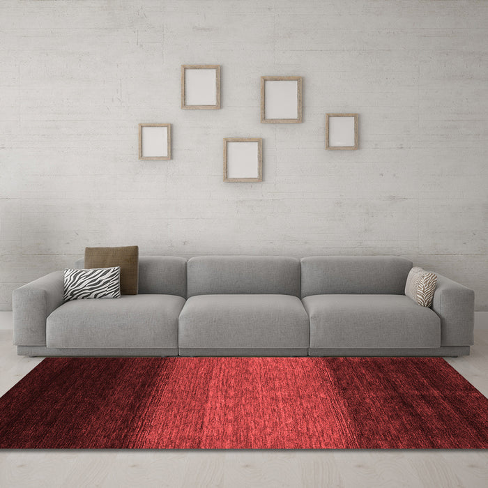 Contemporary Red Washable Rugs