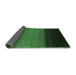 Sideview of Abstract Emerald Green Contemporary Rug, con1786emgrn