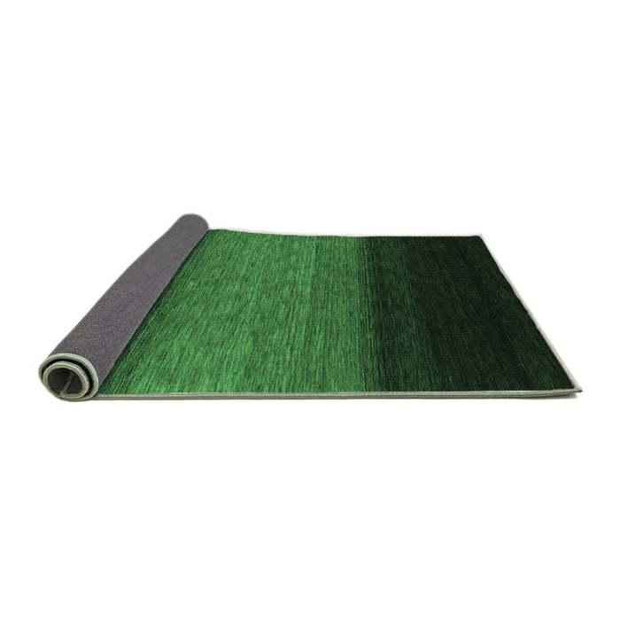 Sideview of Abstract Emerald Green Contemporary Rug, con1786emgrn