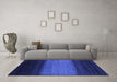 Machine Washable Abstract Blue Contemporary Rug in a Living Room, wshcon1786blu