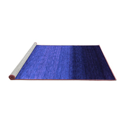 Sideview of Machine Washable Abstract Purple Contemporary Area Rugs, wshcon1786pur