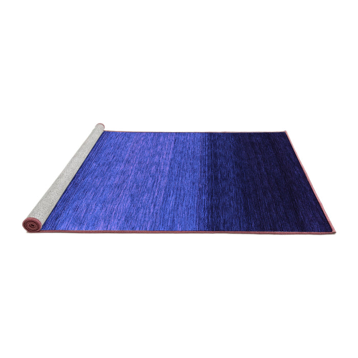 Sideview of Machine Washable Abstract Purple Contemporary Area Rugs, wshcon1786pur