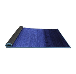 Sideview of Abstract Blue Contemporary Rug, con1786blu