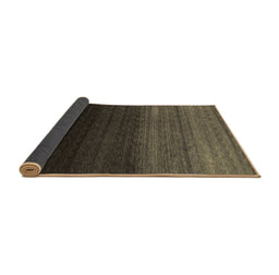 Sideview of Abstract Brown Contemporary Rug, con1787brn