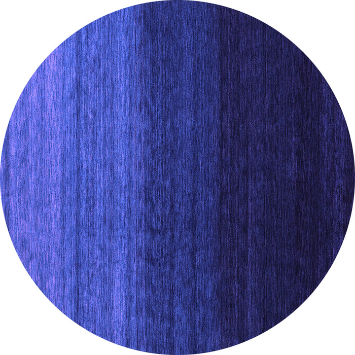 Round Machine Washable Abstract Purple Contemporary Area Rugs, wshcon1787pur