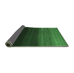 Sideview of Abstract Emerald Green Contemporary Rug, con1787emgrn