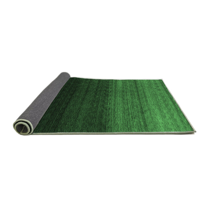 Sideview of Abstract Emerald Green Contemporary Rug, con1787emgrn