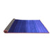 Sideview of Abstract Purple Contemporary Rug, con1787pur