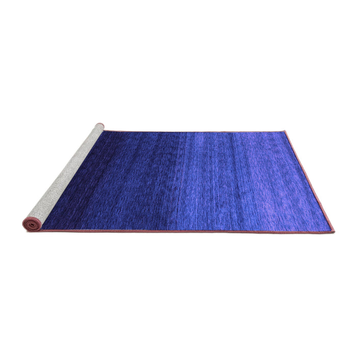 Sideview of Machine Washable Abstract Purple Contemporary Area Rugs, wshcon1787pur
