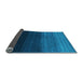 Sideview of Abstract Light Blue Contemporary Rug, con1787lblu