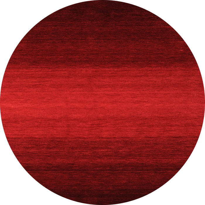 Square Abstract Orange Contemporary Rug, con1788org