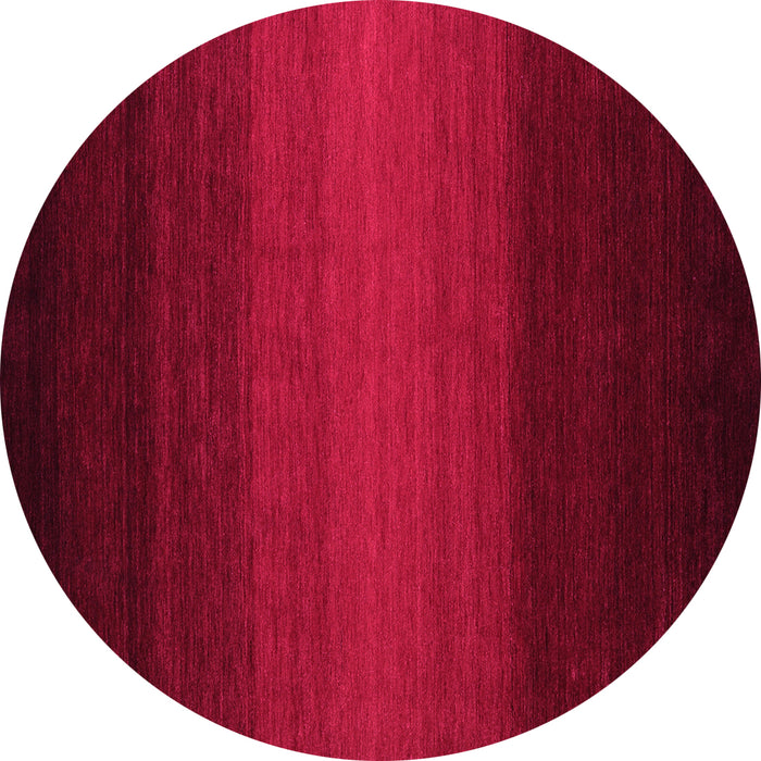 Round Machine Washable Abstract Pink Contemporary Rug, wshcon1788pnk
