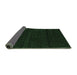 Sideview of Abstract Emerald Green Contemporary Rug, con1789emgrn