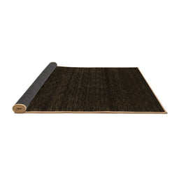 Sideview of Abstract Brown Contemporary Rug, con1789brn