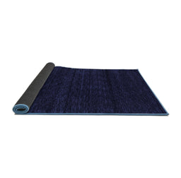 Sideview of Abstract Blue Contemporary Rug, con1789blu