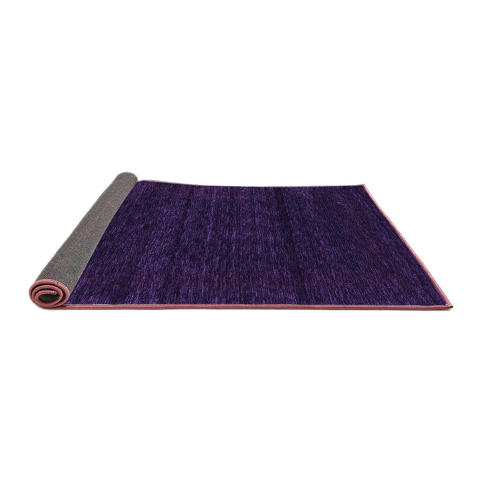 Sideview of Abstract Purple Contemporary Rug, con1789pur