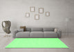 Machine Washable Solid Emerald Green Modern Area Rugs in a Living Room,, wshcon178emgrn