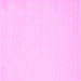 Square Solid Pink Modern Rug, con178pnk