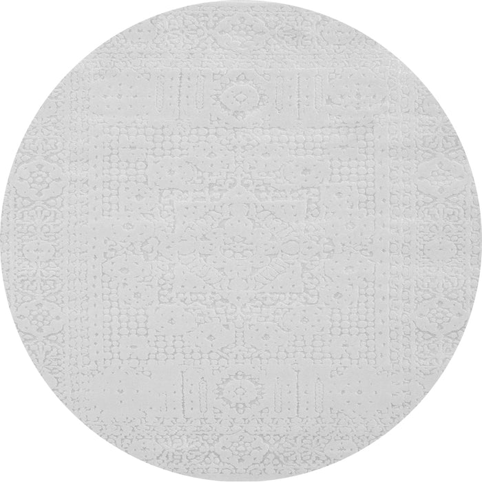 Square Solid Gray Modern Rug, con178gry