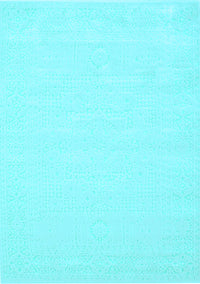 Solid Light Blue Modern Rug, con178lblu