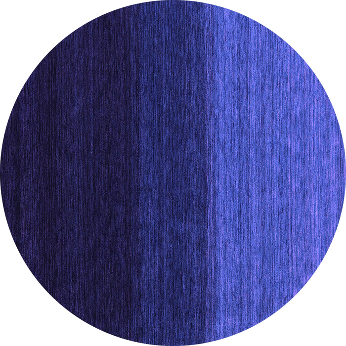 Round Abstract Purple Contemporary Rug, con1790pur