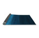 Sideview of Abstract Light Blue Contemporary Rug, con1790lblu