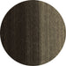 Round Machine Washable Abstract Brown Contemporary Rug, wshcon1790brn