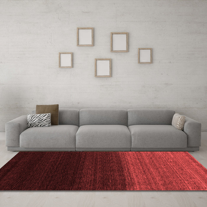 Contemporary Red Washable Rugs