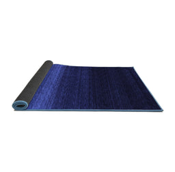 Sideview of Abstract Blue Contemporary Rug, con1790blu