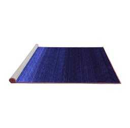 Sideview of Machine Washable Abstract Purple Contemporary Area Rugs, wshcon1790pur