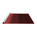 Contemporary Red Washable Rugs