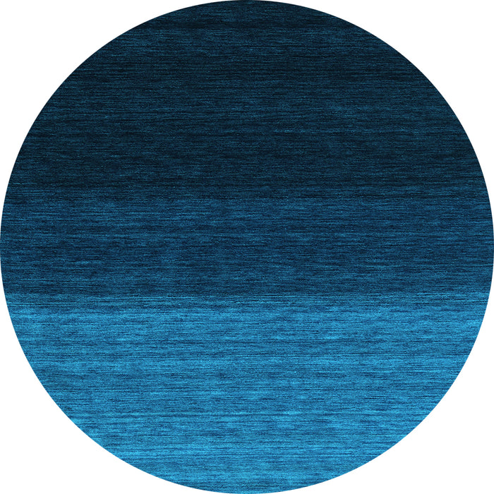 Round Machine Washable Abstract Light Blue Contemporary Rug, wshcon1790lblu