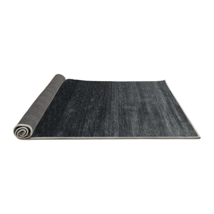 Thickness of Contemporary Charcoal Black Modern Rug, con1791