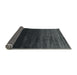 Thickness of Contemporary Charcoal Black Modern Rug, con1791