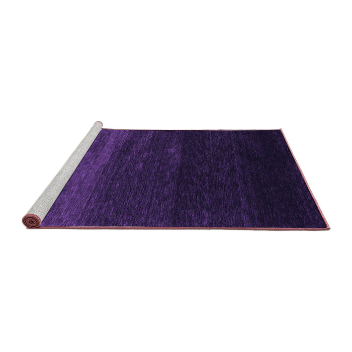 Sideview of Machine Washable Abstract Purple Contemporary Area Rugs, wshcon1791pur
