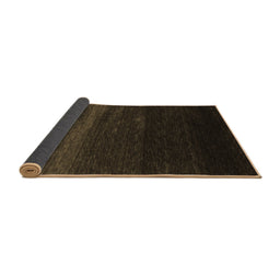 Sideview of Abstract Brown Contemporary Rug, con1791brn