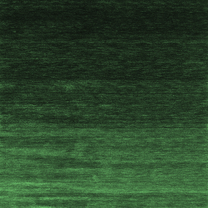Square Machine Washable Abstract Emerald Green Contemporary Area Rugs, wshcon1791emgrn