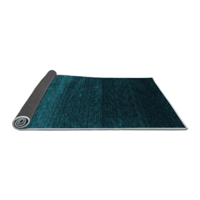 Sideview of Abstract Light Blue Contemporary Rug, con1791lblu