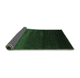 Sideview of Abstract Emerald Green Contemporary Rug, con1791emgrn