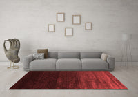 Machine Washable Abstract Red Contemporary Rug, wshcon1791red