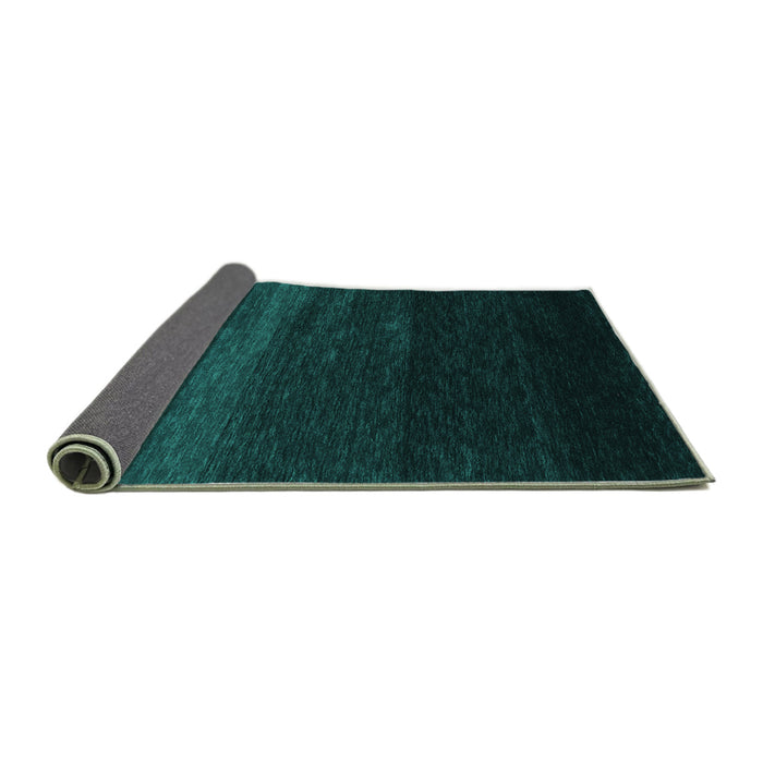 Sideview of Abstract Turquoise Contemporary Rug, con1791turq