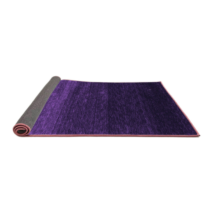 Sideview of Abstract Purple Contemporary Rug, con1791pur