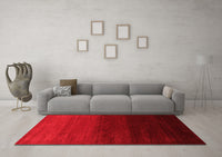 Machine Washable Abstract Red Contemporary Rug, wshcon1792red