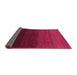 Sideview of Abstract Purple Contemporary Rug, con1792pur