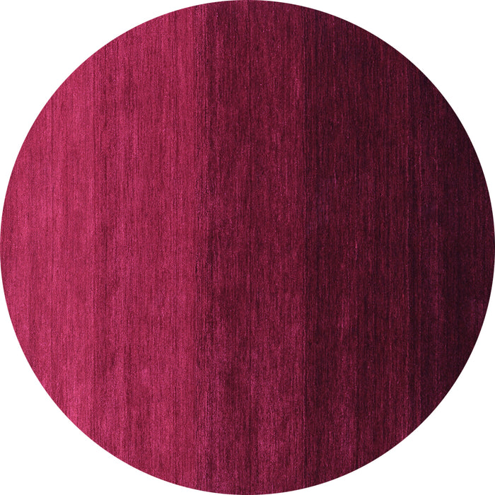 Round Abstract Purple Contemporary Rug, con1792pur