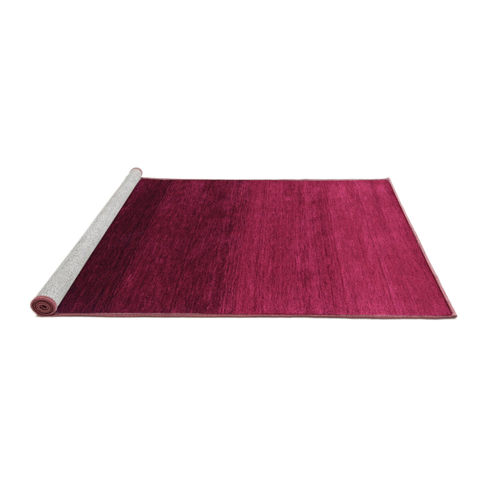 Sideview of Machine Washable Abstract Purple Contemporary Area Rugs, wshcon1792pur